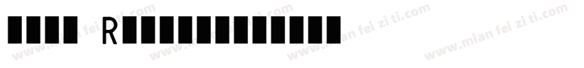 车牌字体 Regular字体转换